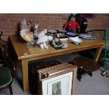 Reproduction light oak dining table 209cmx95cm