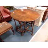 Walnut drop leaf table