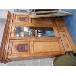 Walnut Victorian wardrobe