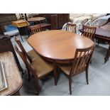 Teak dining table and chairs