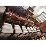 6 + 2 carvers Victorian mahogany dining chairs