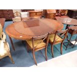 Bevan and Funnell Mahogany dining table and chairs