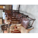 4 Oak dining chairs