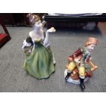 Dresden and Doulton figure