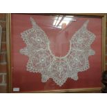 Lace collar in frame