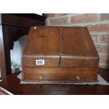 Oak writing box