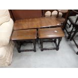 3 coffee tables and cake stand