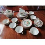 Chinese tea set with marks