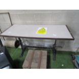 Cast iron table