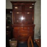 Victorian mahogany chest / bookcase top