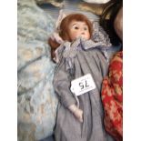 Bisque faced doll 40cm ht