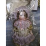 Bisque face doll 16cm ht