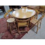 Pine kitchen table and chairs