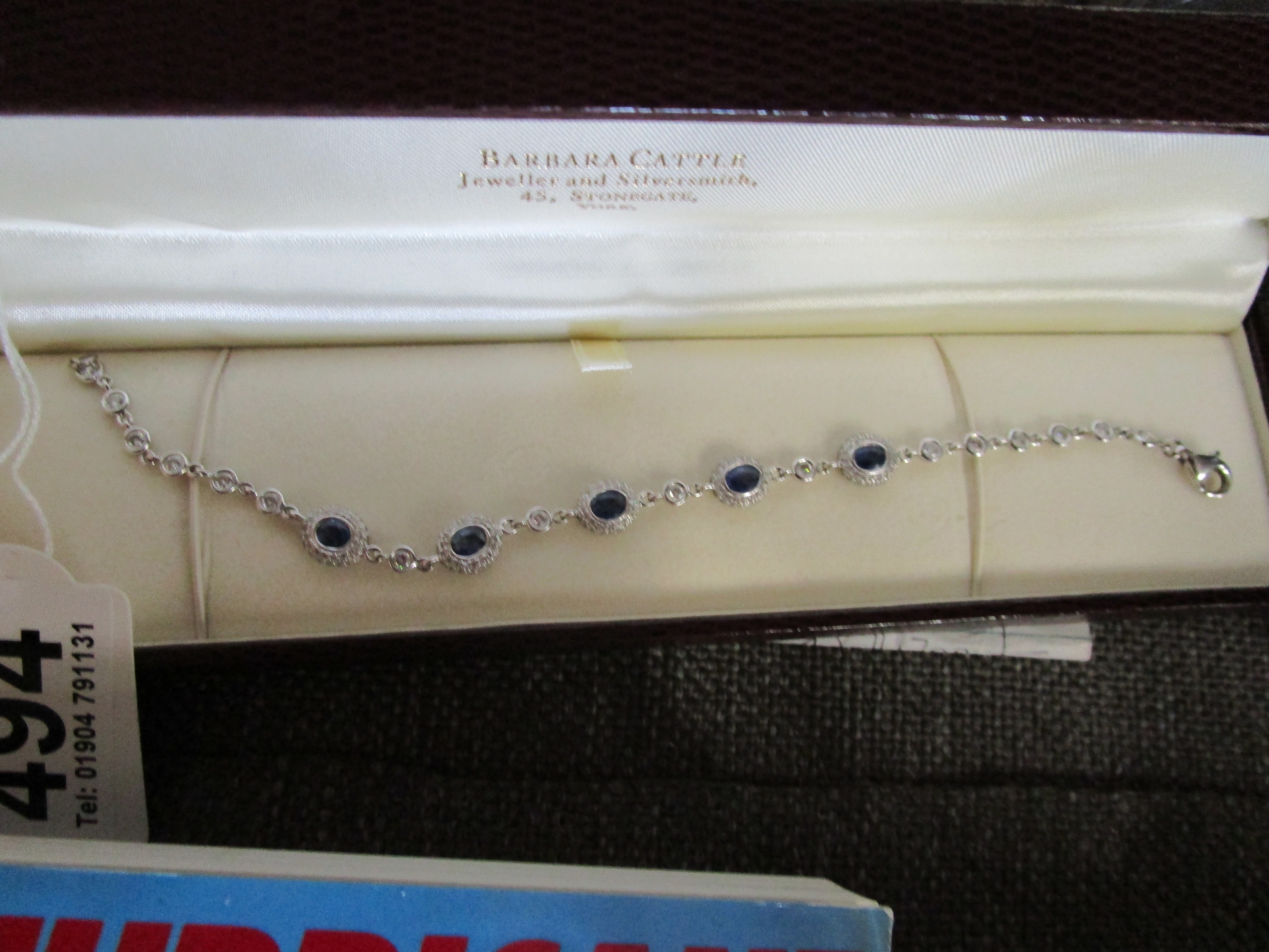 Sapphire and diamond bracelet