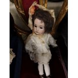 Bisque face doll marked 53 50cm ht