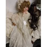 Armand Marseille bisque face doll marked 990 44cm ht