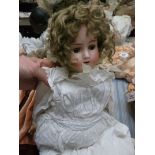 Bisque face doll marked AB? 1362 Germany 60cm ht