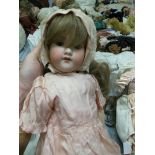 Bisque face Armand Marseille 390 doll 62cm ht