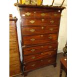 Antique mahogany chest on chest
