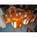 Repro. Dining table and 6 chairs