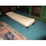 Long Victorian foot stool