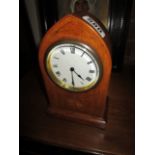 Inlaid mantle clock