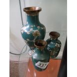 3 Cloisonn_ items