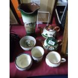 Collection of Devon ware pottery
