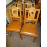 Set of 4 Yorkshire oak dining chairs