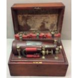 SCIENTIFIC INTEREST, A LATE 19TH CENTURY GRIGG'S CONICAL ELECTRO MAGNETIC MACHINE The mahogany