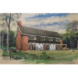 FRANK WEEMYS, CHARCOAL, GOUACHE AND PASTEL ON PAPER 'Proposed House at Martin Ends Lane In Great