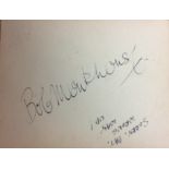 AN ORIGINAL 1960'S AUTOGRAPH ALBUM Containing mainly pop stars including Billy Fury, Ricky