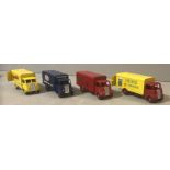 FOUR DINKY SUPERTOYS GUY TRUCKS Weetabix, Heinz, Ever Ready and Slumberland.