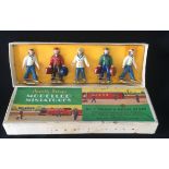 HORNBY SERIES MODEL MINIATURES NO5 Train and hotel staff, boxed.