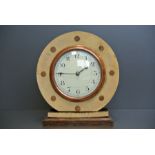 EDWARD GERRARD & SONS, AN EARLY 20TH CENTURY TAXIDERMY ELEPHANT SKIN CLOCK The hide inset on the