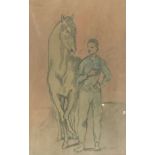 PABLO PICASSO, LITHOGRAPH Boy and horse, framed and glazed. (29.5 x 45cm)