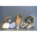 A 20TH CENTURY COLLECTION OF TEN MINERAL SPECIMENS. (largest measures l 16cm)