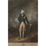 AN EARLY 19TH CENTURY COLOURED ENGRAVING 'The Most Noble Lord Horatio Nelson, Viscount and Admiral