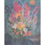 MARC CHAGALL, 1887 - 1985, AN OFFSET LIMITED EDITION LITHOGRAPH Titled 'Yellow Bouquet', numbered