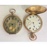 LOCURNO, AN EARLY 20TH CENTURY 14CT GOLD GENTLEMEN'S POCKET WATCH To include Art Deco slimline style