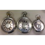 TWO VICTORIAN SILVER DEMI HUNTER GENTLEMEN'S POCKET WATCHES To include Smiths & Sons, London, with