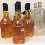 SEVEN BOTTLES OF NO 43 BRANDY Together with two bottles of GoldWasse liquor, all lacking labels.