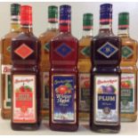 A COLLECTION OF SEVEN BOTTLES OF VINTAGE SCHNAPPS To include Berentzen apple, plum and cherry.