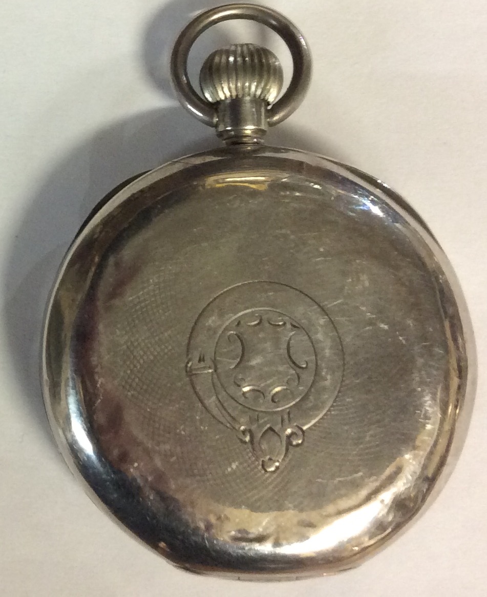 OMEGA, AN EARLY 20TH CENTURY SILVER GENT'S POCKET WATCH Having an open faced dial with subsidiary - Image 3 of 3