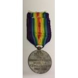 A FRENCH WORLD WAR I VICTORY MEDAL AND RIBBON. Condition: very good