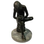 'SPINARIO', A LATE 19TH CENTURY ITALIAN BRONZE FIGURE The sculpture modelled as a boy withdrawing