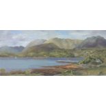 DOROTHY M. LEACH, IRISH, OIL ON CANVAS 'Lellerfrack, Connemara View from Manor House', signed and