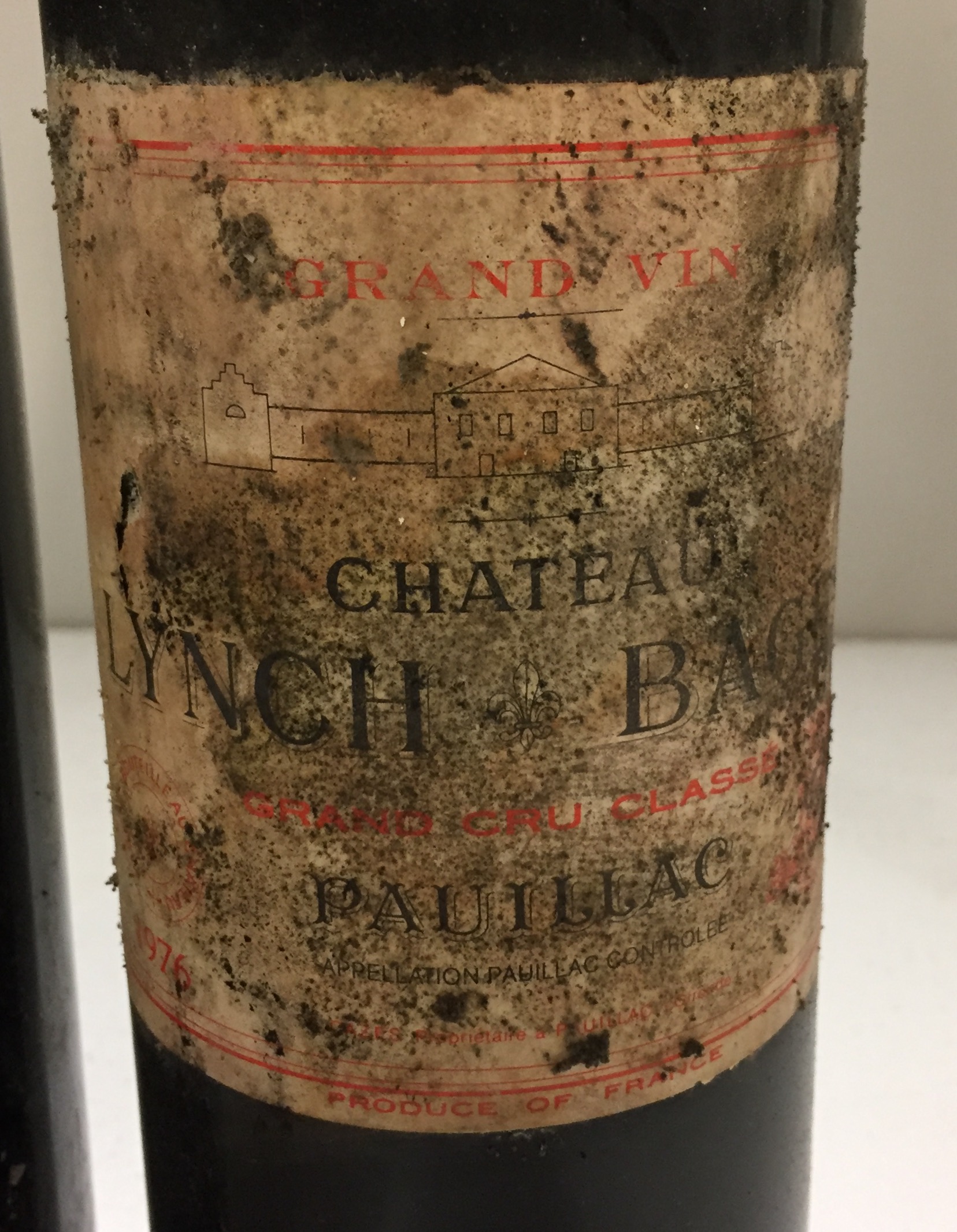 CHÂTEAU LYNCH-BAGES, 1976, TWO BOTTLES OF VINTAGE RED WINE Having red seal caps, bearing label ' - Image 2 of 3