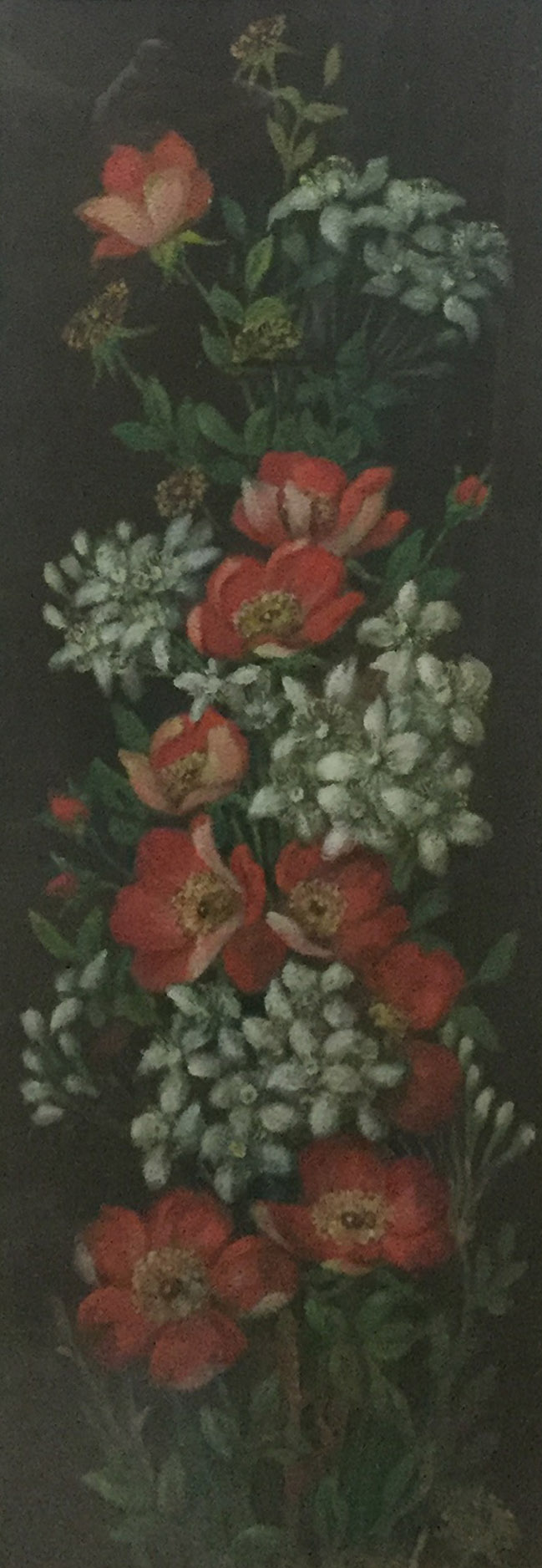 A PAIR OF HIGHLY DECORATIVE 20TH CENTURY SCHOOL OILS ON TEXTURED SURFACE Of summer hedgerow flowers, - Image 2 of 2