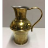 A LARGE BRASS PITCHER OF A GERMAN WORLD WAR II Engraved 'Befehlsstelle Sud OKH Gen Qu (Command Post,